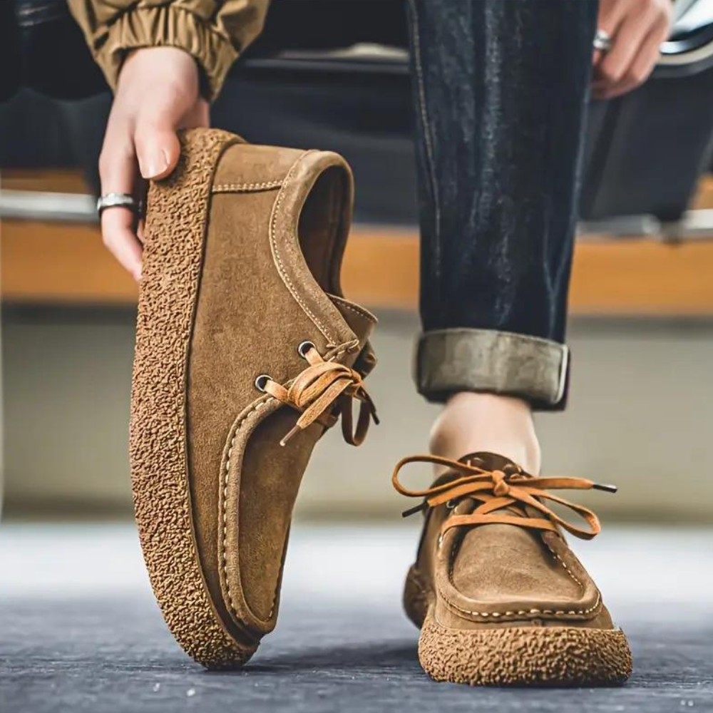Men's Fleece Lined Moccasin Shoes