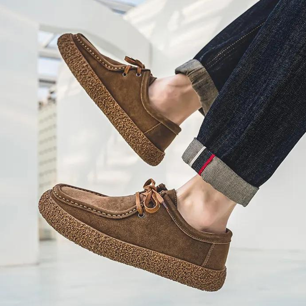 Men's Fleece Lined Moccasin Shoes