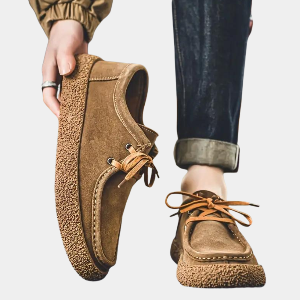 Men's Fleece Lined Moccasin Shoes
