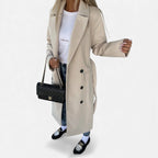 Women's Belted Wool Blend Overcoat
