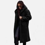 Women's Faux-Fleece Long Overcoat