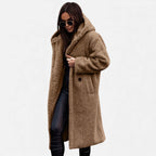 Women's Faux-Fleece Long Overcoat