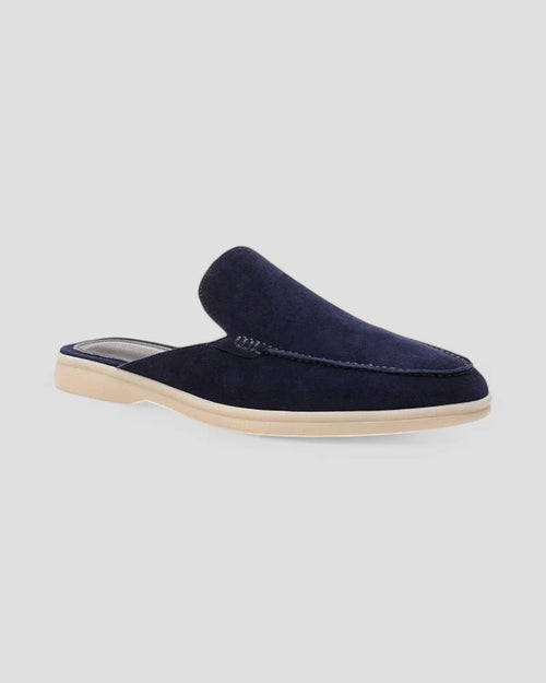 Men's Backless Moc Toe Loafers