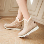 Women's Suede Faux Fur Boots