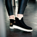 Women's Suede Faux Fur Boots