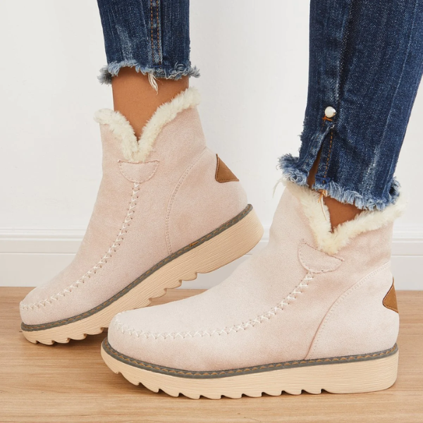 Women's Suede Faux Fur Boots