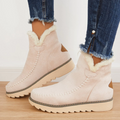 Women's Suede Faux Fur Boots