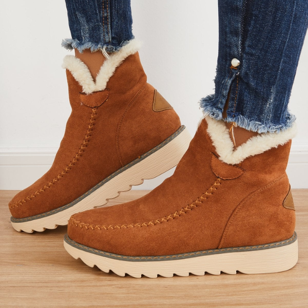 Women's Suede Faux Fur Boots