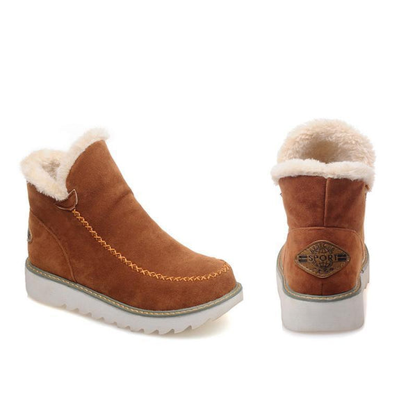Women's Suede Faux Fur Boots