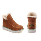 Women's Suede Faux Fur Boots