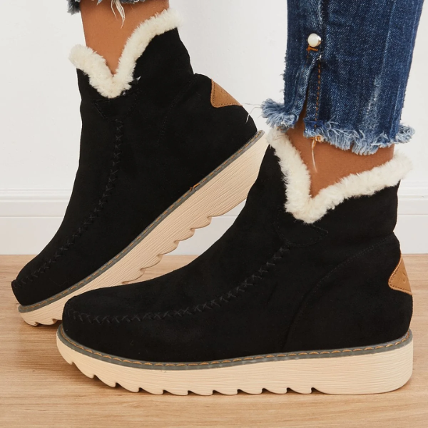 Women's Suede Faux Fur Boots