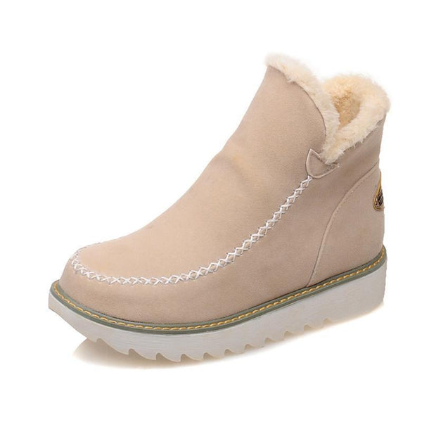 Women's Suede Faux Fur Boots