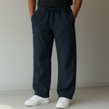 Men's Drawstring Wide Leg Trousers