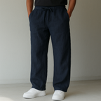 Men's Drawstring Wide Leg Trousers