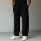 Men's Drawstring Wide Leg Trousers