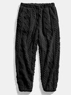 Men's Teddy Textured Relaxed Tracksuit
