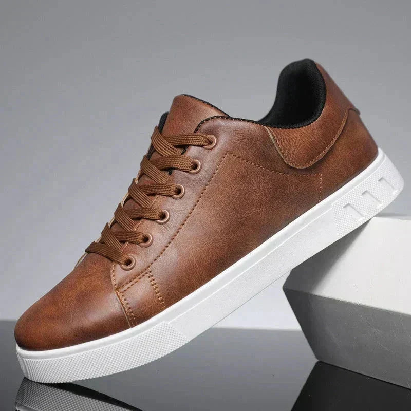 Men's Classic Low-Top Leather Trainers