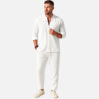 Men's Band Collar Trouser Set