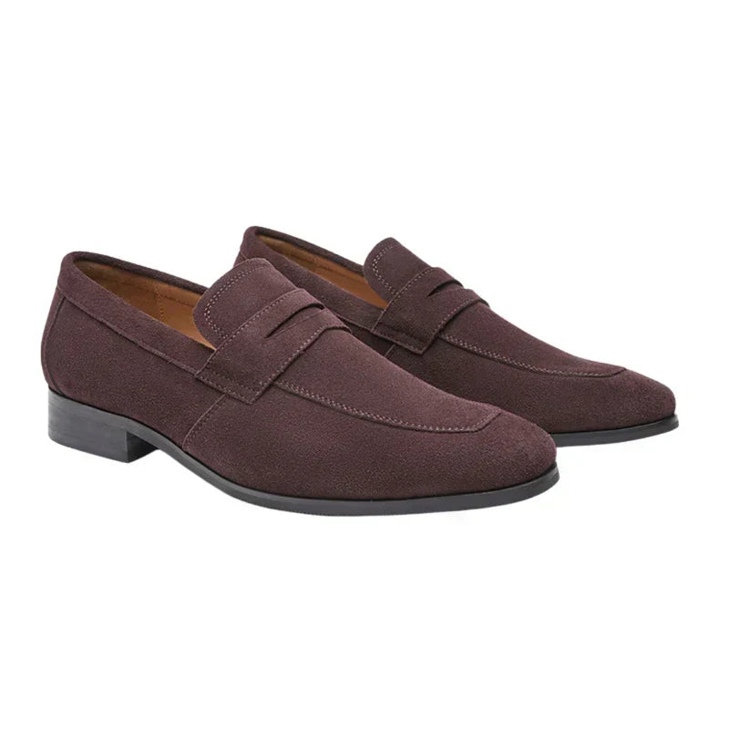 Men's Smart Suede Penny Loafers