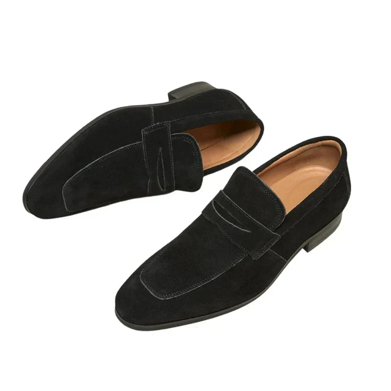 Men's Smart Suede Penny Loafers