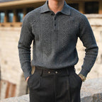 Men's Textured Knit Jumper
