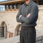 Men's Textured Knit Jumper