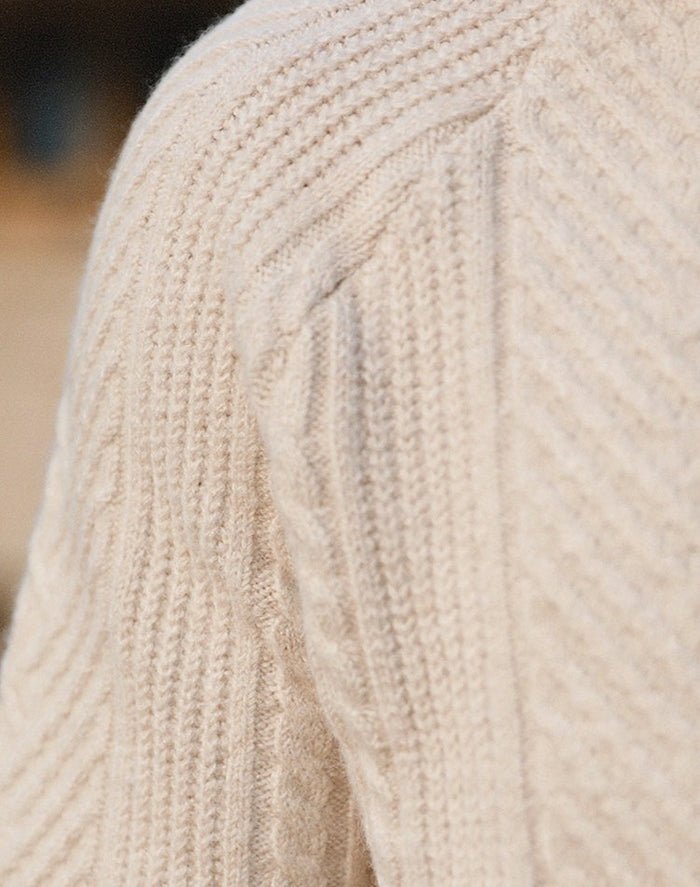 Men's Textured Knit Jumper