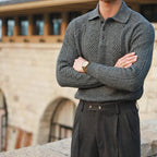 Men's Textured Knit Jumper