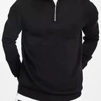 Men's High Neck Half Zip Jumper
