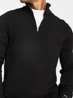 Men's High Neck Half Zip Jumper