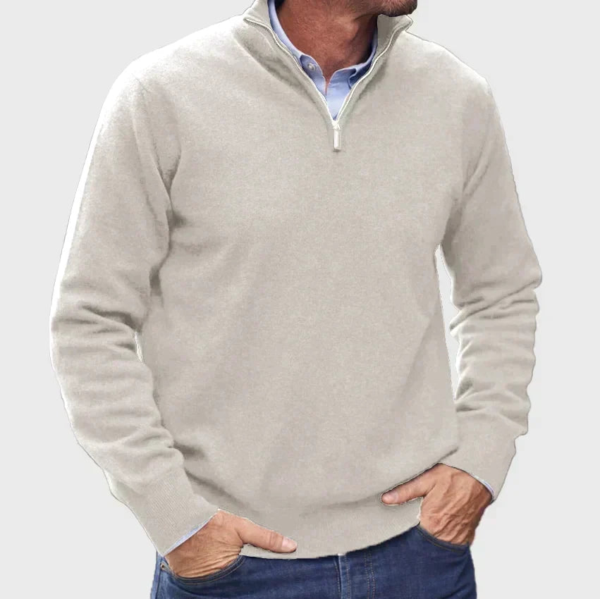 Men's Refined Knit Quarter Zip Jumper