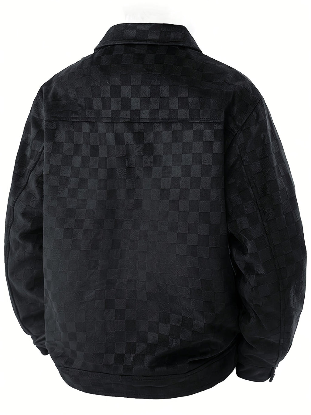 Men's Snap Button Printed Utility Jacket