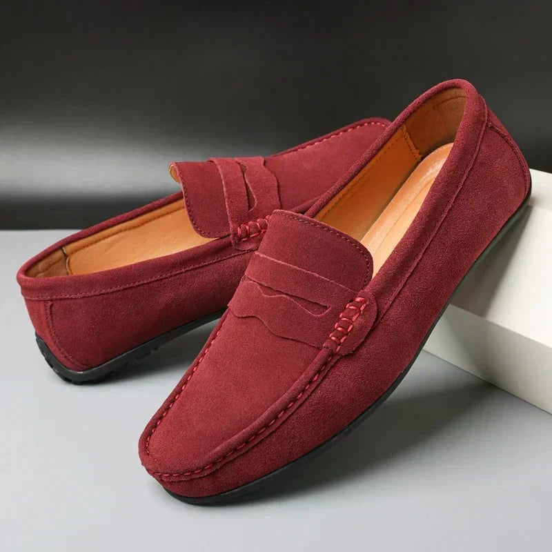 Men's Refined Suede Penny Loafers