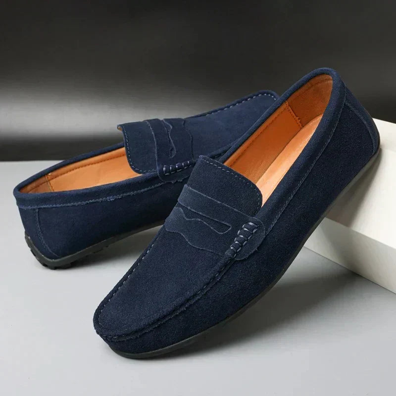 Men's Refined Suede Penny Loafers