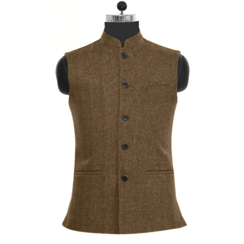 Men's Stand Collar Waistcoat