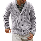 Men's Wool Button-Up Cardigan