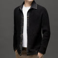 Men's Collared Button-Up Cardigan