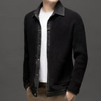 Men's Collared Button Front Cardigan
