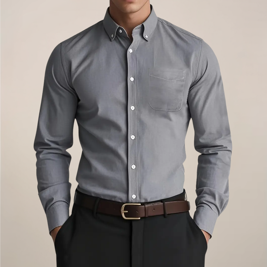 Men's Slim Fit Button-Down Shirt
