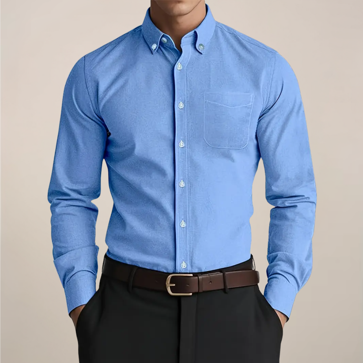 Men's Slim Fit Button-Down Shirt