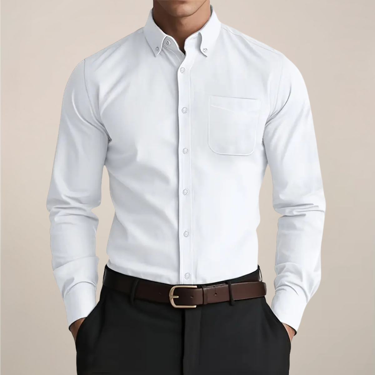 Men's Slim Fit Button-Down Shirt