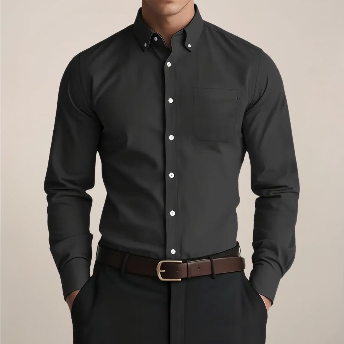 Men's Slim Fit Button-Down Shirt