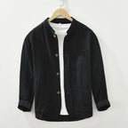 Men's Relaxed Stand Collar Overshirt