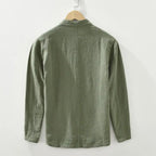 Men's Relaxed Stand Collar Overshirt