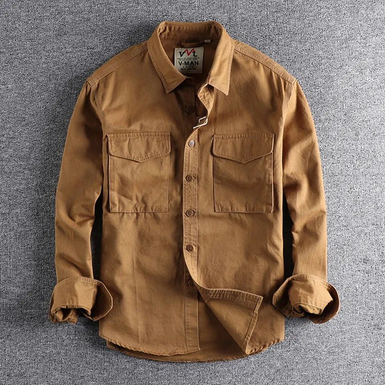 Men's Double Pocket Utility Overshirt