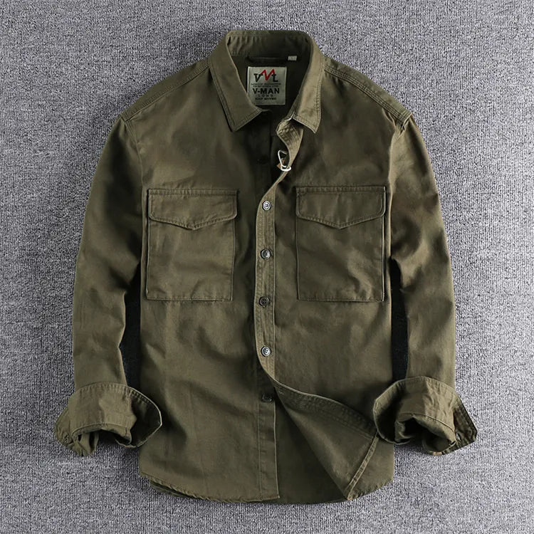 Men's Double Pocket Utility Overshirt
