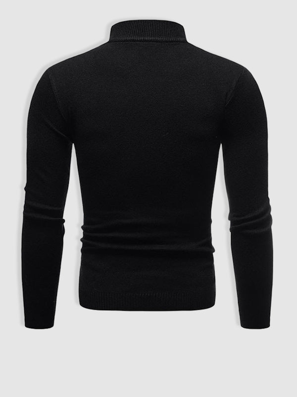 Men's Slim Fit Roll Neck Jumper