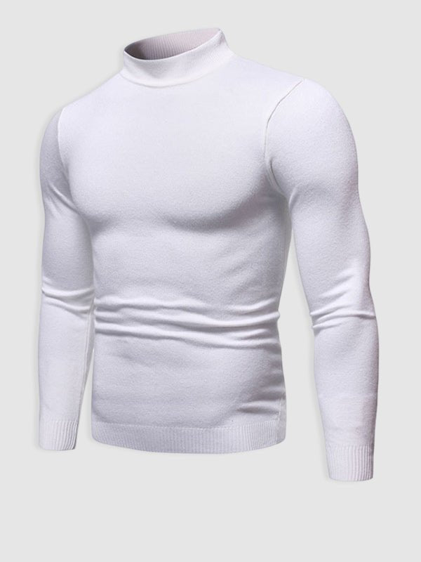 Men's Slim Fit Roll Neck Jumper