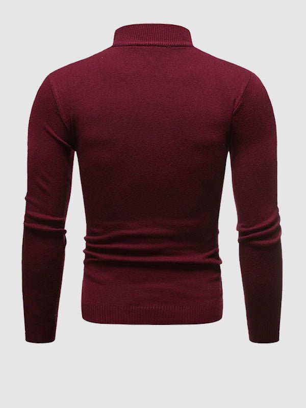 Men's Slim Fit Roll Neck Jumper