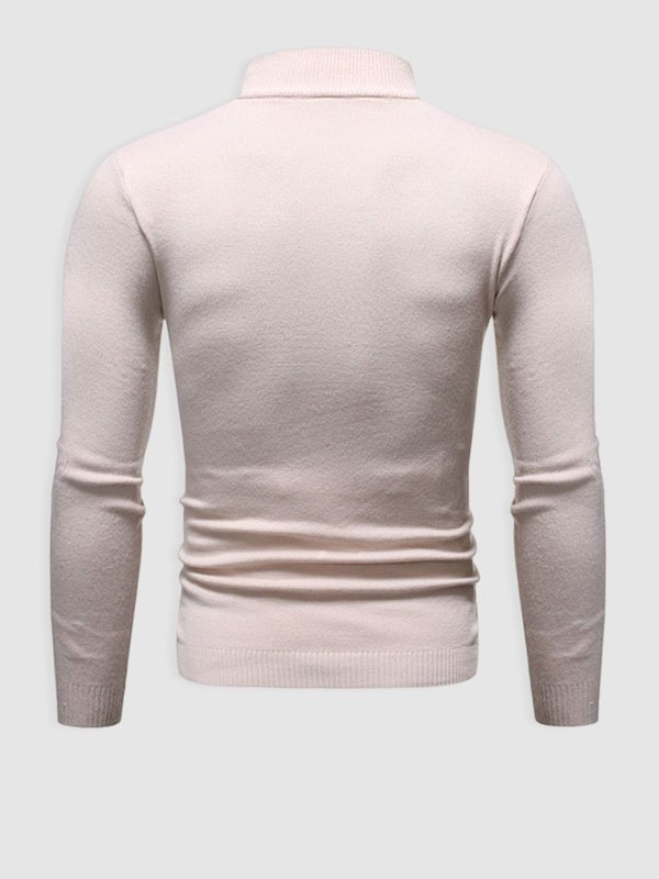 Men's Slim Fit Roll Neck Jumper
